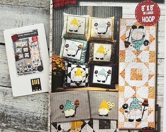 Spring Gnomes Galore *Machine Embroidery USB* From: Patch Abilities