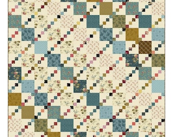 Double 4 Patch *Pieced Quilt Pattern*  By: Edyta Sitar - Laundry Basket Quilts  LBQ-1734-P