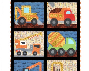 Construction Crew *Baby/Child Pieced Quilt Pattern* By: Lisa Muilenburg of Counted Quilts
