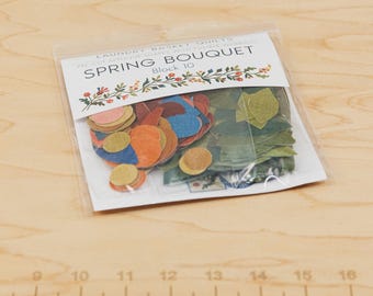Spring Bouquet - Block 10 *Laser Cut Silhouettes - 115 fusible backed Applique Shapes - Edyta Sitar Laundry Basket Quilts  LBQ-0920-S