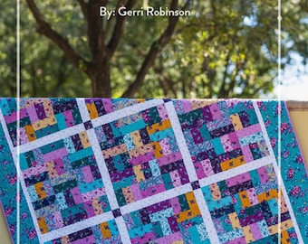 Patches of Brilliance *Fat Quarter Friendly Pieced Quilt Pattern* By Gerri Robinson of Planted Seed Designs