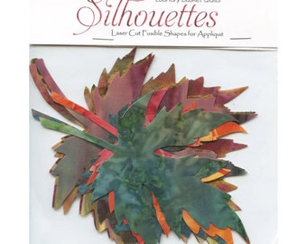 Maple Leaves *Laser Cut Silhouettes - Fusible Shapes for Applique* - Edyta Sitar Laundry Basket Quilts  LBQ-0329-S