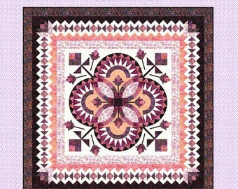 Rosa Maria *A Paper Piecing, Pieced & Applique Quilt Pattern* By: Laureen Smith of Tourmaline and Thyme Quilts