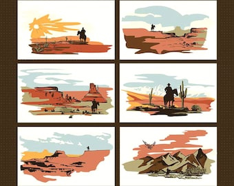 Go West with John Wayne *Silhouette Panel & Free Quilt Pattern* By: Riley Blake Designs *Licensed Design*