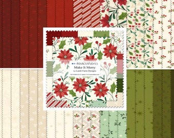 Make It Merry *Holiday Layer Cake (10x10) - 42 Pieces* Designer: Lamb Farm Designs for Marcus Fabrics