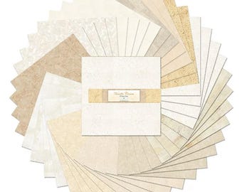 Vanilla Cream *10 Karat Gems *Layer Cake (10x10) - 42 Pieces* From: Wilmington Prints