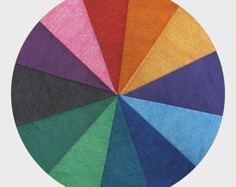 24/7 Herringbone RAINBOW *Fat Quarter Bundle - 12 Pieces* From: Hoffman Fabrics