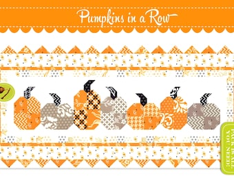 Pumpkins in a Row *Table Runner Sewing Pattern* By: Joanna Figueroa - Fig Tree and Co.