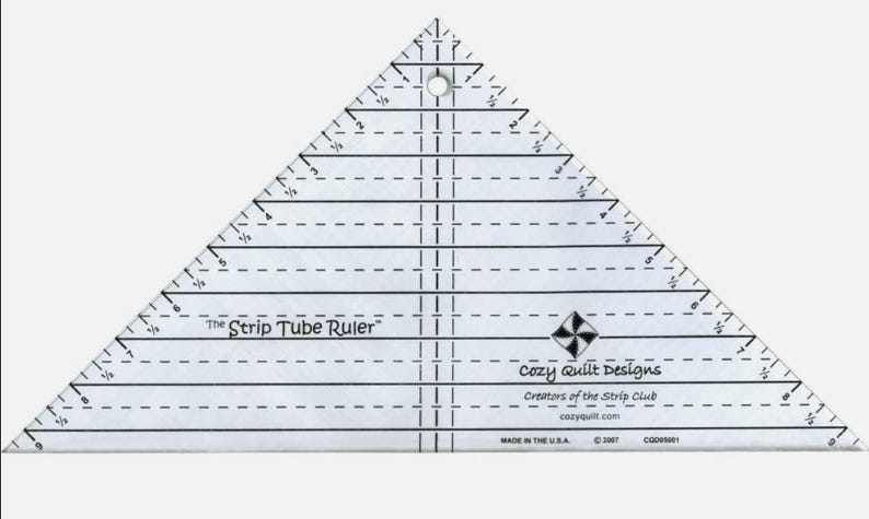 The Strip Tube Ruler *full Size - Acrylic* From: Cozy Quilt Designs - Etsy