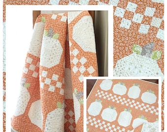 Log Cabin Pumpkins *Quilt Pattern* By: Margot Languedoc Designs - The Pattern Basket