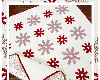 Peppermint Snowflakes *Quilt Pattern* By: Margot Languedoc - The Pattern Basket  TPB2420