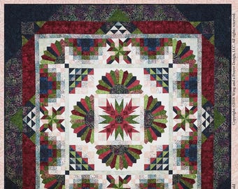 Lush  *King Size Pieced Quilt Pattern*   By: Wing and a Prayer   WP194