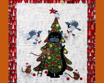 Trimming the Tree *Wall Hanging Quilt Pattern* From: Trouble & Boo Designs