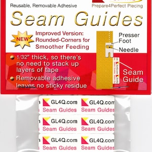 Seam Guide Setter Replacement Guides * Sew Precise Scant 1/4 inch Seam* Removable Seam Guide From: Guidelines 4 Quilting