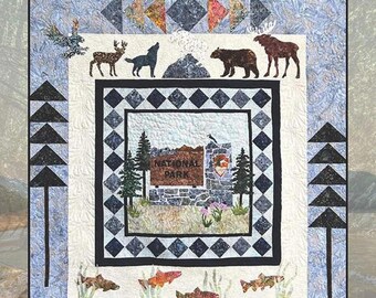 Hidden Gems National Bark *Applique Quilt Pattern* By: Gwen Carron for Riley Blake Designs