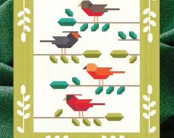 Bird Talk *Quilt Pattern - Fat Eighth & Quarter Friendly* From:  Robin Pickens   BT128