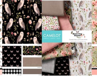 Fluttering Blooms *Fat Quarter Bundle - 14 Pieces* By Amylee Weeks for Camelot Fabrics