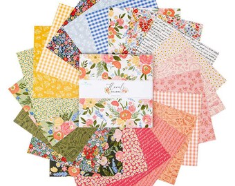 Floral Charms *Layer Cake - 10"x10" - 42 Pieces*  By Kelsey Carlson for Riley Blake