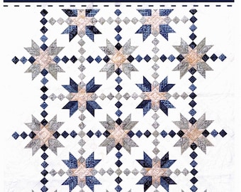 Double Arrow * Pieced Quilt Pattern in Multiple Sizes * By: Material Girlfriends