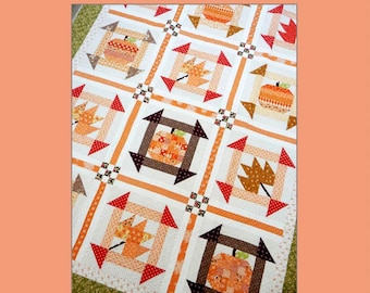 Fall Dash * An Autumn Churn Dash Quilt Pattern - Fat Quarter Friendly *  By Sherri McConnell of A Quilting Life