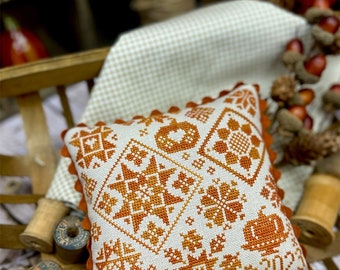 Autumn Quaker *Counted Cross Stitch Pattern* From: Primrose Cottage Stitches