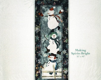 Making Spirits Bright *Quilted Applique Wall Hanging Pattern* By:  McKenna Ryan  WFG05