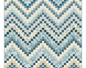 Ocean Tide - Pieced Quilt Pattern By: Edyta Sitar  Laundry Basket Quilts  LBQ-1613-P