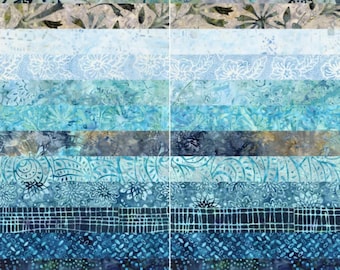 Juniper - Batik Tonga Treats * Jelly Roll *  2-1/2" Strips x 40 Pieces* By Timeless Treasures
