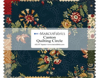 Canton Quilting Circle *Layer Cake (10x10) - 42 Pieces* Designer: Judy Rothermel for Marcus Fabrics