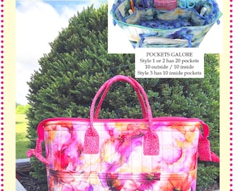Gadget Grip * On the Go Storage Bag ** Sewing Pattern * From: Aunties Two Patterns  AT658