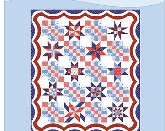 Land That I Love * Pieced Quilt Pattern *  By Kari Mathews of Prairie Quilting