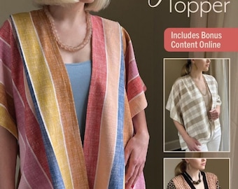 Any Time Topper *Sizes Sml, Med, Lrg, XL, 2X, 3X* - Sewing Pattern  By: Amy Barickman