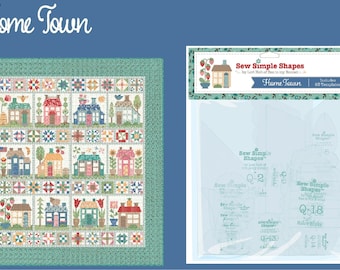 Home Town- Sew Simple Shapes Template Set *Plastic Templates* By: Lori Holt - Riley Blake Designs