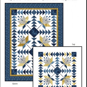 Geese in the Lillies *Pieced Quilt Pattern* By: Debbie Maddy of Tiori Designs