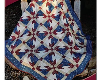 Ruby  *A Hunter's Star Quilt Pattern:* By Deb Heatherly of Deb's Cats N Quilts  DH2502