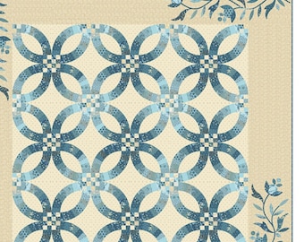 Wedding Ring *Pieced Quilt Pattern *   By: Edyta Sitar - Laundry Basket Quilts  LBQ0413-P
