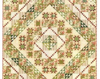 Sweet Pea - Joy *Pieced Quilt Pattern - Fat Quarter Friendly* By: Edyta Sitar - Laundry Basket Quilts  LBQ-1698-P