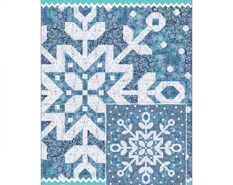 Snow Crystal  - Traditional Quilt Pattern*  By: Leslie Ryan of Blooming Boldly Designs
