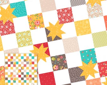 Breezy - *Charm Friendly Pieced Quilt Pattern*  Designed By Jocelyn Ueng For: It's Sew Emma   ISE-316