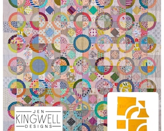 Halo * Pattern & Acrylic Templates* A True Scrap Buster!*  By Jen Kingwell