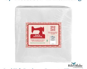 Sew-in Interfacing *14inch Pre-Cut Squares - 50ct - Use with Sew Simple Shapes *By Lori Holt of Bee In My Bonnet/Riley Blake ST-34006