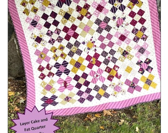 All My Ex's (Don't Live In Texas) * Layer Cake, Fat Quarter or Fat Eighths Friendly * Pieced Quilt Pattern By: Sweet Jane's Quilting