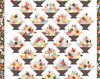 Happy Scrappy Baskets *Layer Cake Friendly Quilt Pattern* By: Corey Yoder - Coriander Quilts  #148