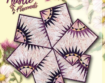 Milk Thistle Placemats *Foundation Paper Piecing - Pattern & Papers* By: Judy Niemeyer Quilting - Quiltworx