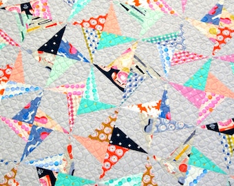 Confetti Quilt * Fat Quarter Friendly Quilt Pattern * Jemima Flendt of Tied With a Ribbon