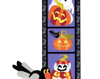 Pumpkin Party - Door Banner 2 *Fusible Applique Wall Hanging Pattern* By:  Sindy Rodenmayer  FCP-126