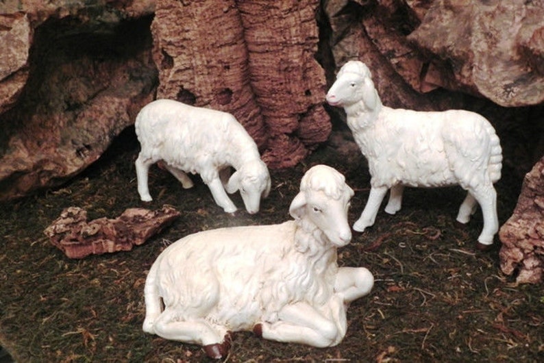 Euromarchi Animal Figurine Set//4 for 5.5/" Nativity Manger Pesebre Animales