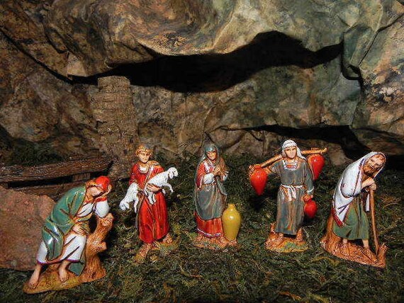 Wise Men Nativity King Figurines Landi Presepio Reyes para Pesebre Nacimientos