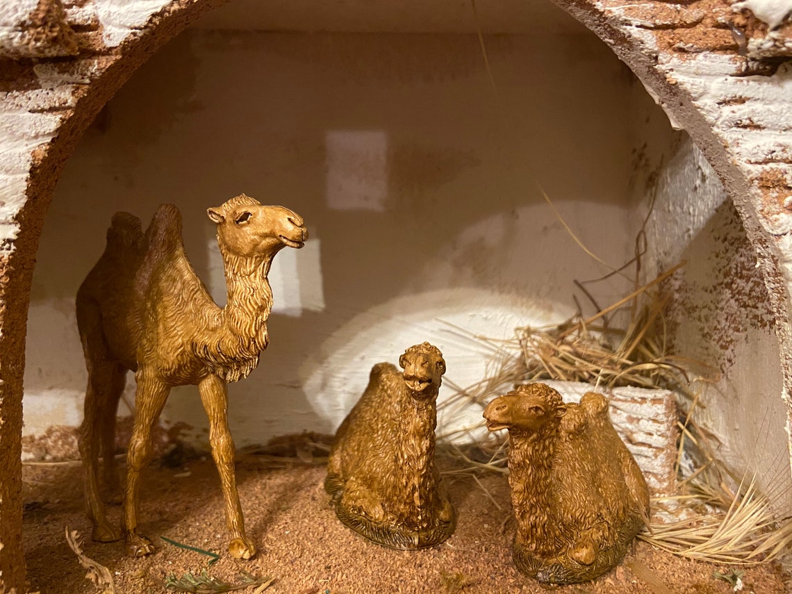 Camel Animal Nativity Scene Figurines Landi Presepio Pesebre Etsy