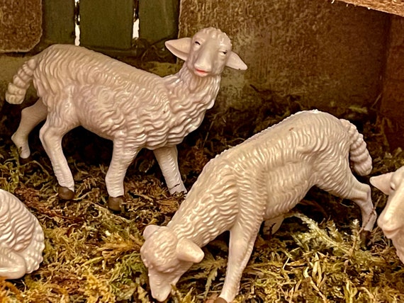 Sheep Figurine Nativity Scene Pellegrini Presepio Ovejas para Pesebre Nacimiento 